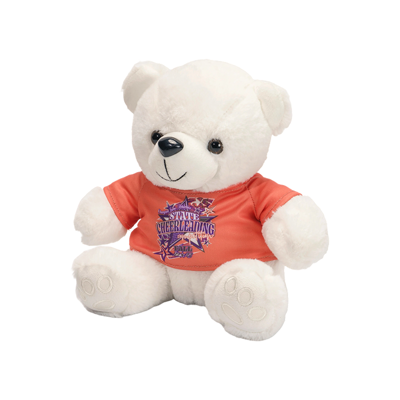 Mainan mewah beruang comel memakai baju-T