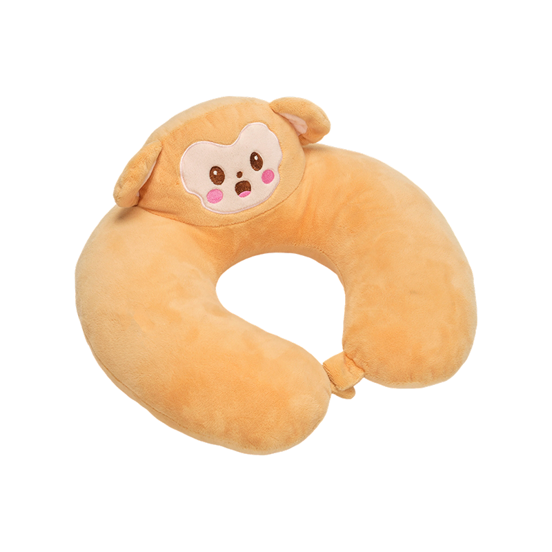 Bantal leher berbentuk u mewah monyet