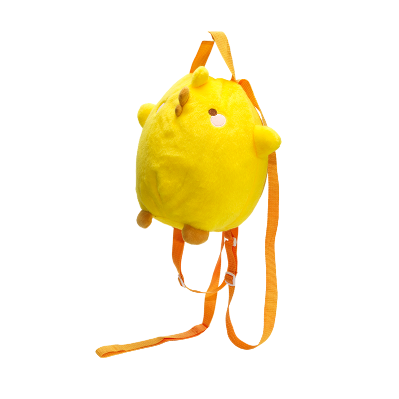Beg ransel mewah haiwan kuning bulat