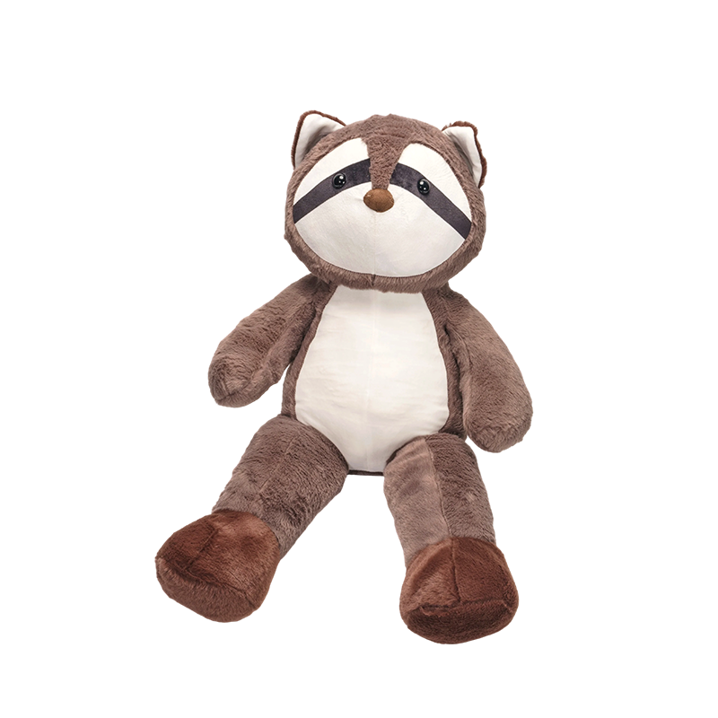 Mainan mewah raccoon sumbat besar yang comel