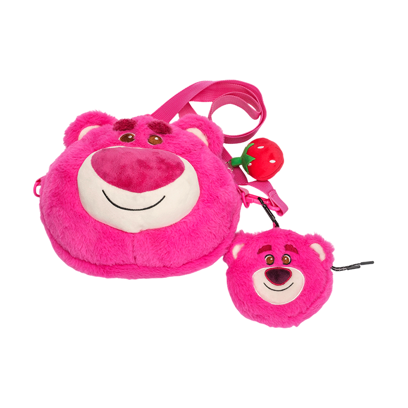 Beg galas mewah beruang merah jambu yang comel