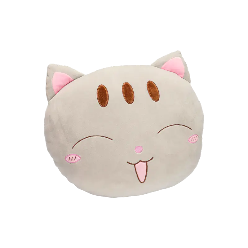Bantal empuk muka kucing yang tersengih