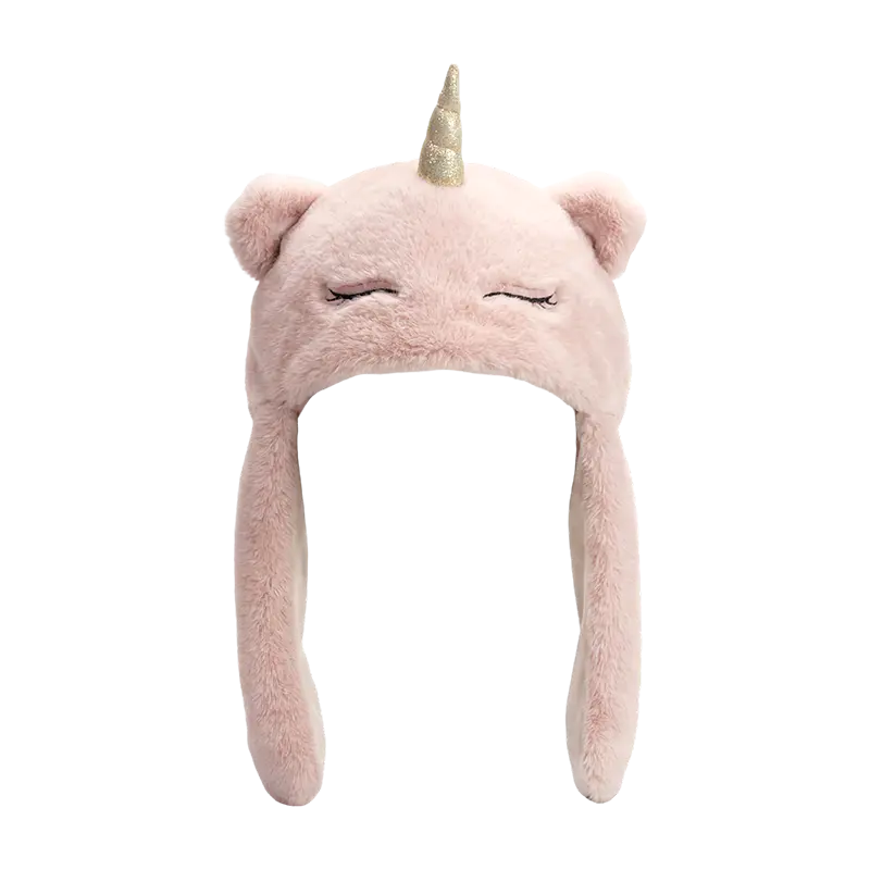 Topi mewah unicorn merah jambu