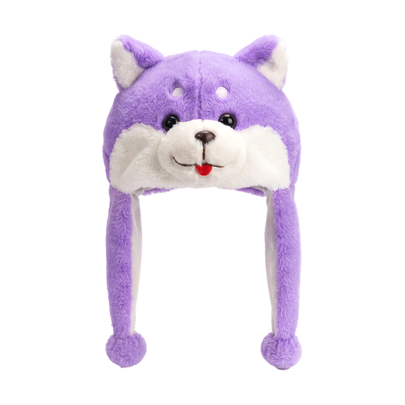 Topi mewah anak anjing ungu