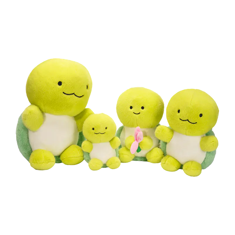 Kumpulan boneka plush penyu tersengih